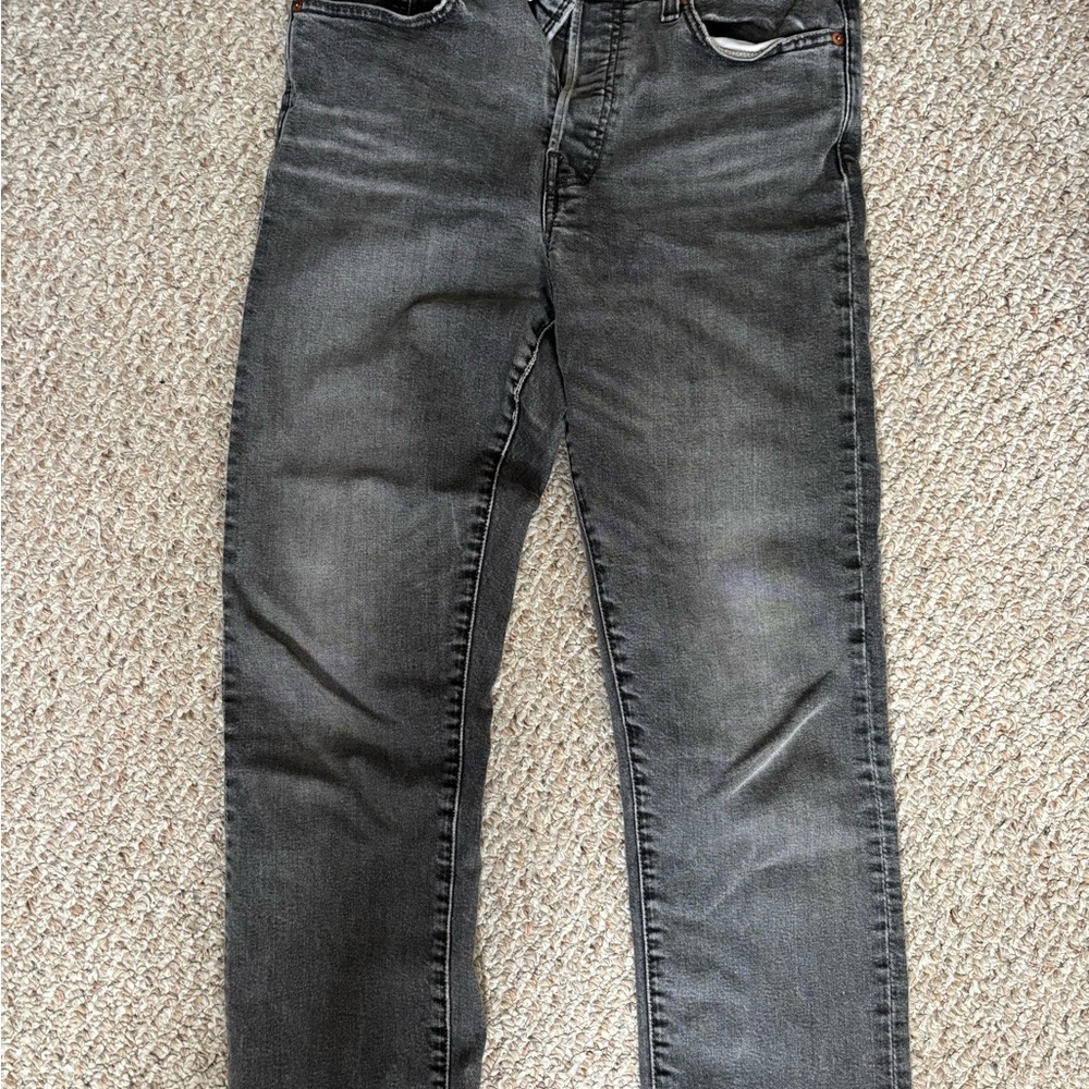 Levi's Black Straight Leg Jeans for Women